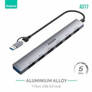 Amaze A317 USB+Type C, 7Port USB 3.0