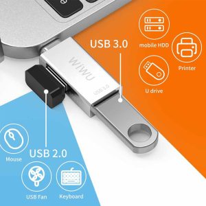 Wiwu T02 USB Type C Hub Type-C To 2 X USB